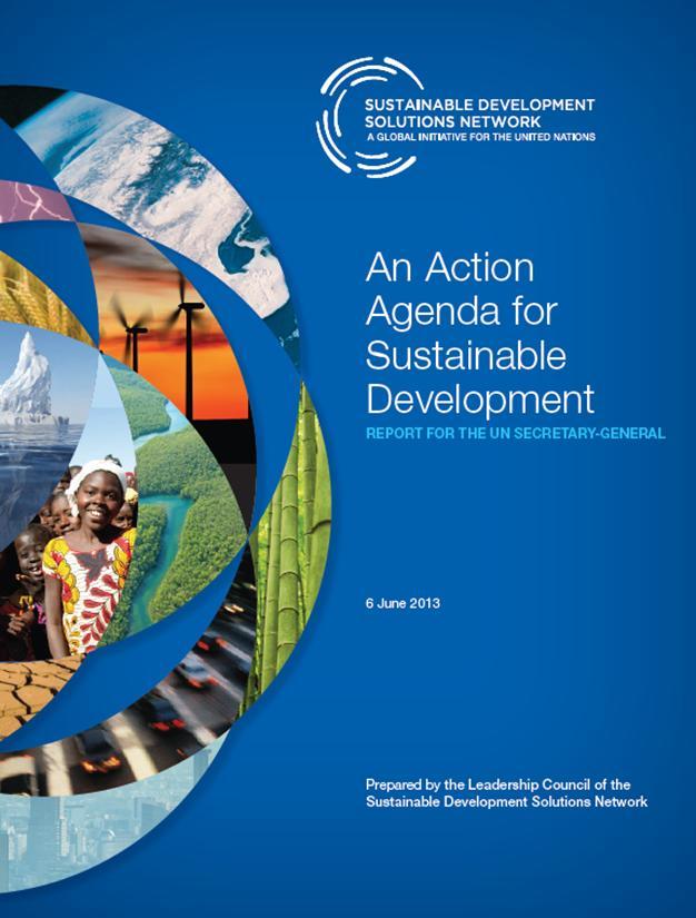 SDSN s Action Agenda for Sustainable