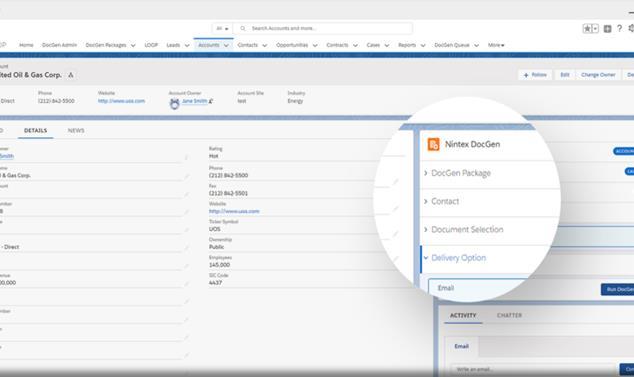 Automate Document Creation DocGen Trigger data-driven document Activate CRM and other data without cutting and