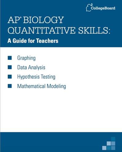 Quantitative Skills AP Biology Quantitative Skills Manual Incorporate into curriculum: Introduce skills early Include in every lab activity Warm Up Scenarios Unit Exams include Grid In Response