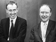 James Watson and Francis Crick, 1959 won the 1962 Nobel Prize in Medicine for their discovery of
