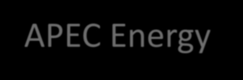 APEC Energy Outlook 2013 APERC has