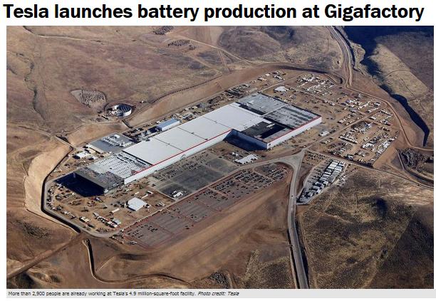 4 January 2017 Tesla s Lithium-ion battery Gigafactory opens near Reno NV, 4.