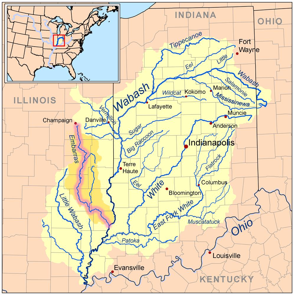 (Embarras River Watershed) USGS gauge at Camargo, IL