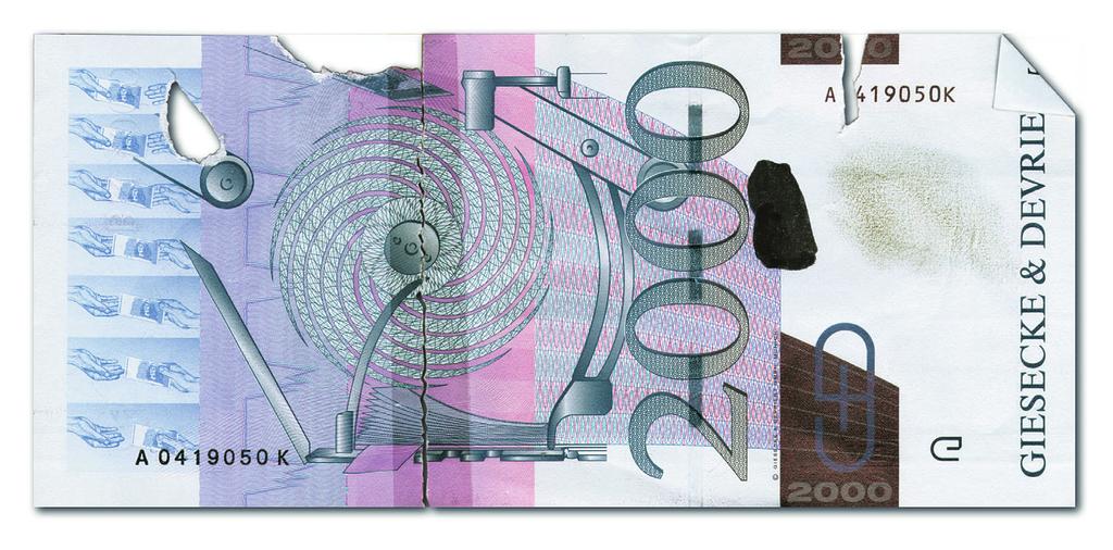 High-tech sensors at the heart of the system Full-face scanning of both sides of every banknote provides for outstanding authenticity and fitness detection as well as highly accurate counting and