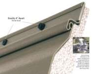 Patented Glide-Lock System There are 2 major dissatisfactions related to vinyl siding Seams and warping or bowing!