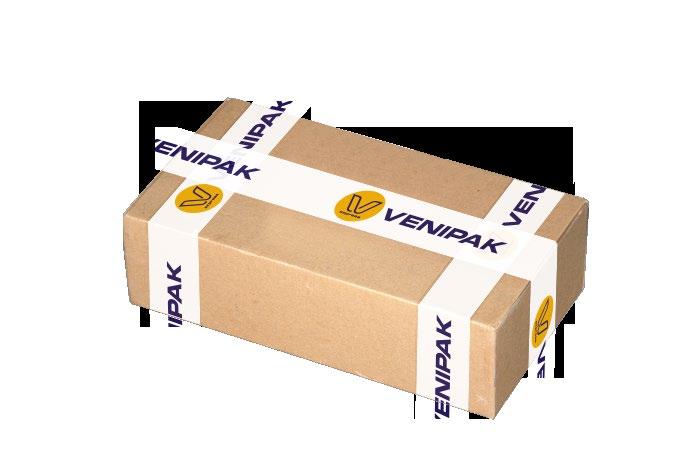 TAPING Corrugated cardboard boxes must be taped with adhesive tape wrapped around the box in three