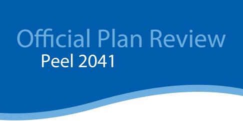 4.2-4 Peel 2041: The Next Major Official Plan Update 1996 1 st ROP 2002-2005 2007-2010 2013-2018 Main Topics Natural Environment Resources Forecasts Regional Structure Regional Services