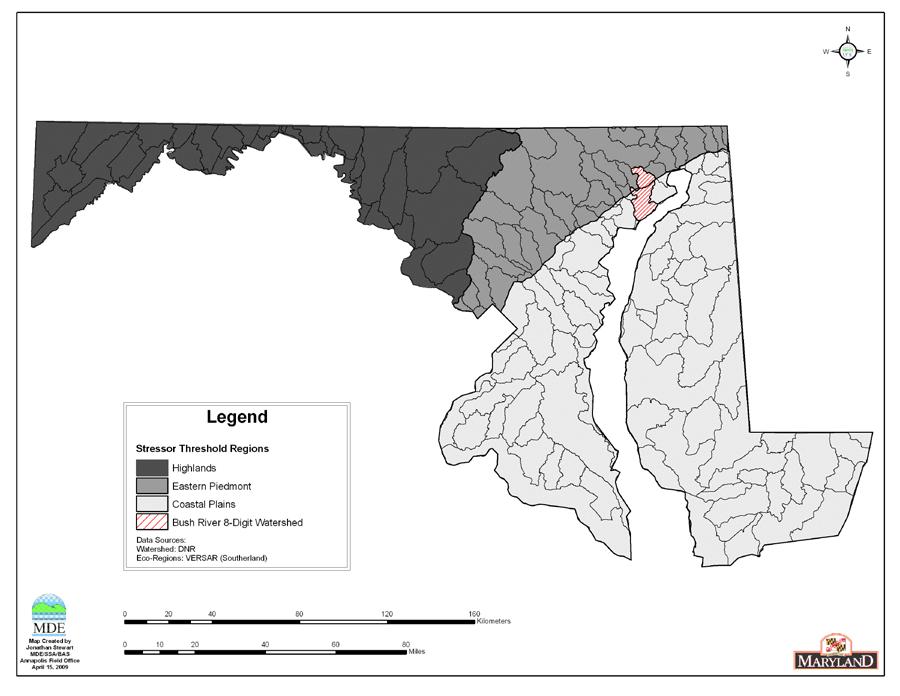 Figure 2. Eco-Region Location Map of the 2.2 Land Use The watershed contains primarily forest land use (see Figure 3).
