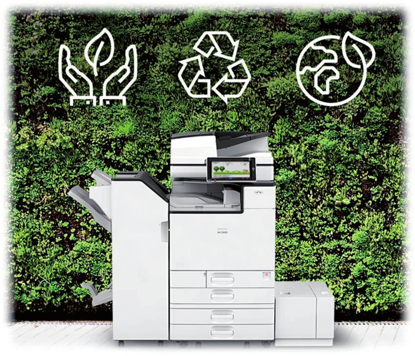 Sustainability IM devices are designed both for productivity and the environment Reduce CO 2 footprint while driving down costs Go green by going digital enabling document conversion, image capture,