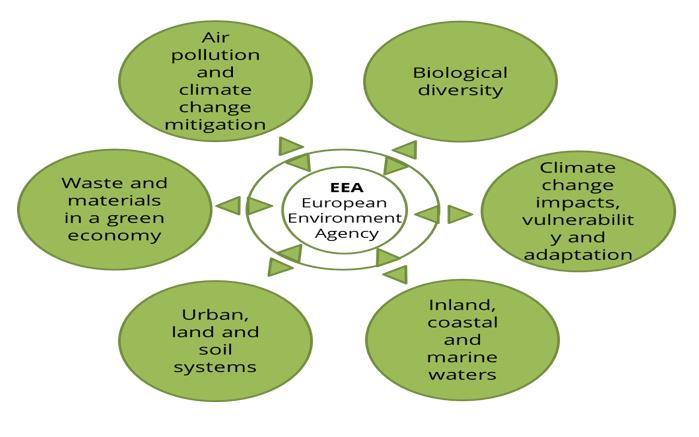 The Six European Topic Centres (ETCs) Consortia (academia, consultancy, environmental protection agencies, etc.