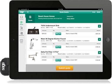 What s new in Sage Mobile Sales provides sales reps and managers with the ability to take an order and enter it directly into the ERP anytime and anywhere through an ipad.