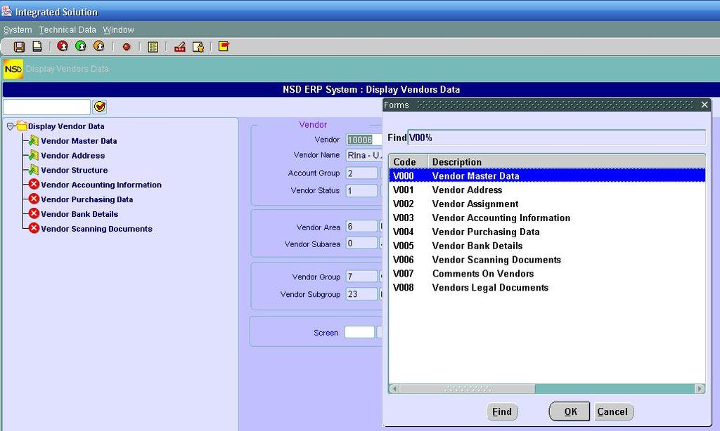 Vendors Management This functionality works exactly
