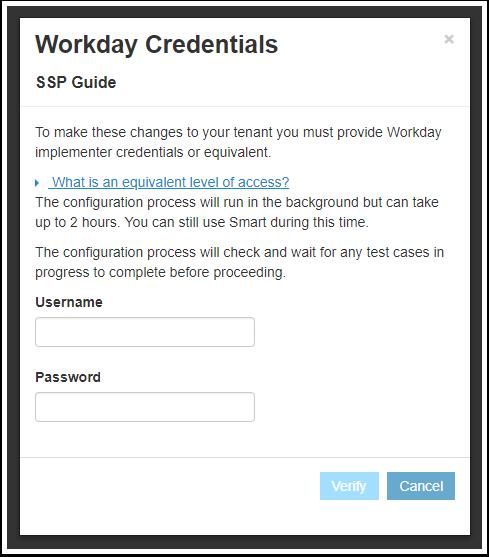 At this point, users can enter their implementer or equivalent credentials and select Verify.
