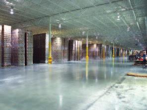 Both raw materials and finished products are handled each day utilizing over 500,000 sq ft of