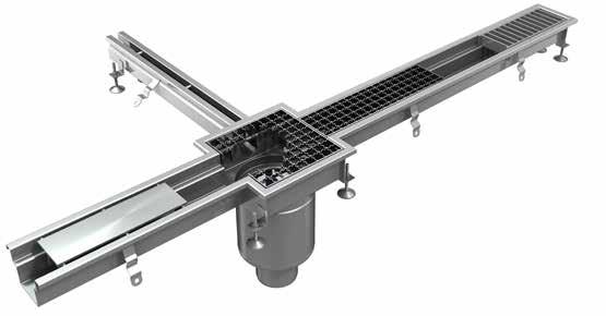 LINEAR DRAINAGE CHANNELS KEMDRAIN TM STAINLESS STANDARD LINEAR CHANNEL DESIGN Typical layout of the channel is shown in the figure below.