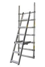 Ladders with braces are used for ground floors and models without braces are used for higher floors.