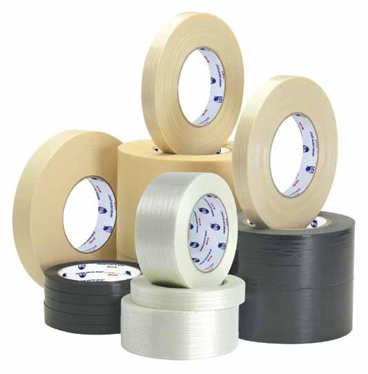 FILAMENT & MOPP TAPES Intertape brand fiberglass and polyester reinforced Filament Tape delivers superior adhesion for a variety of light to medium load applications.