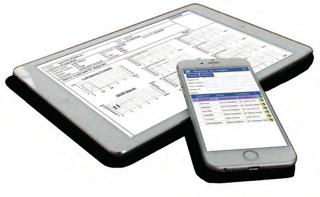 Access batch review of reports via the web or on mobile devices, including physician report entry and confirmation.