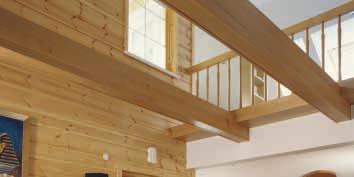 log homes Makes it also possible to use unlimited variations of wall cladding materials (wall paper, paint or ceramic tiling) inside Meet the warmth and insulation requirements for energy-save houses