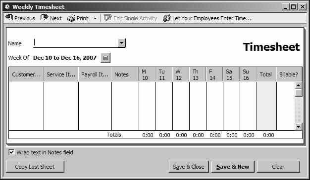 Tracking time Recording employee time on a weekly timesheet In this exercise, you ll complete a weekly timesheet for Gregg Schneider.