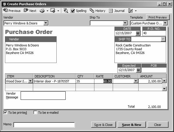 Instructor demonstration of QuickBooks Managing inventory If your business has inventory items to resell, you can use QuickBooks to keep track of ordering items, receiving items, paying for items,