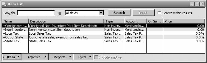 Setting up QuickBooks Adding items In QuickBooks, an item is anything that your company buys, sells, or resells in the course of business, such as products, shipping and handling charges, discounts,