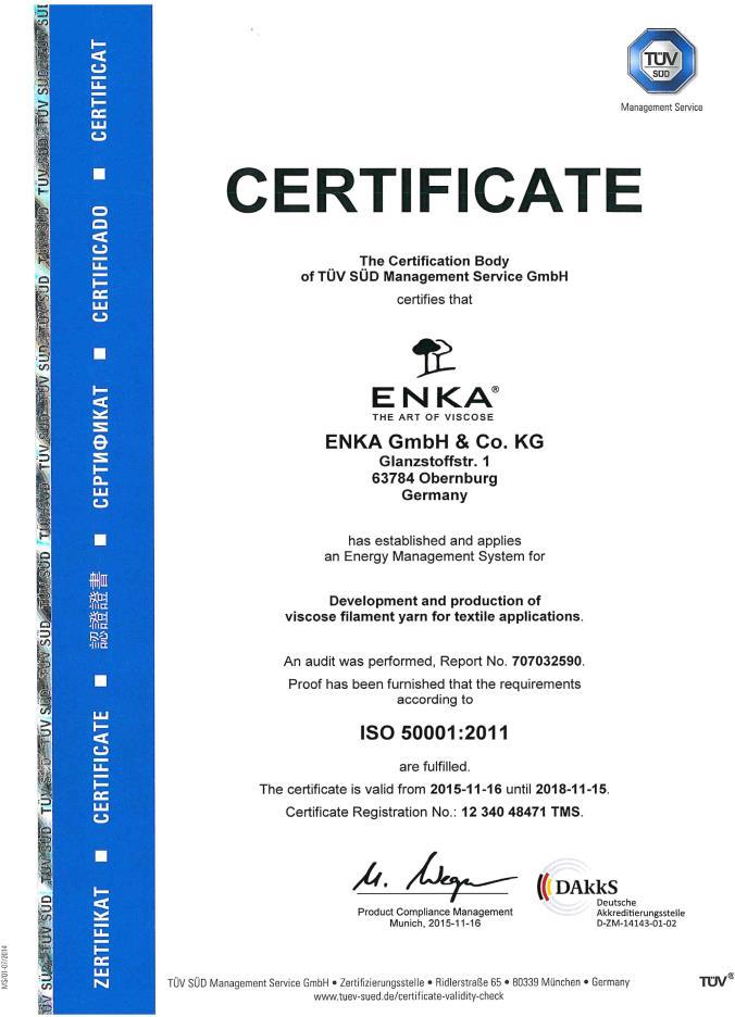 ENKA viscose and sustainability Page: