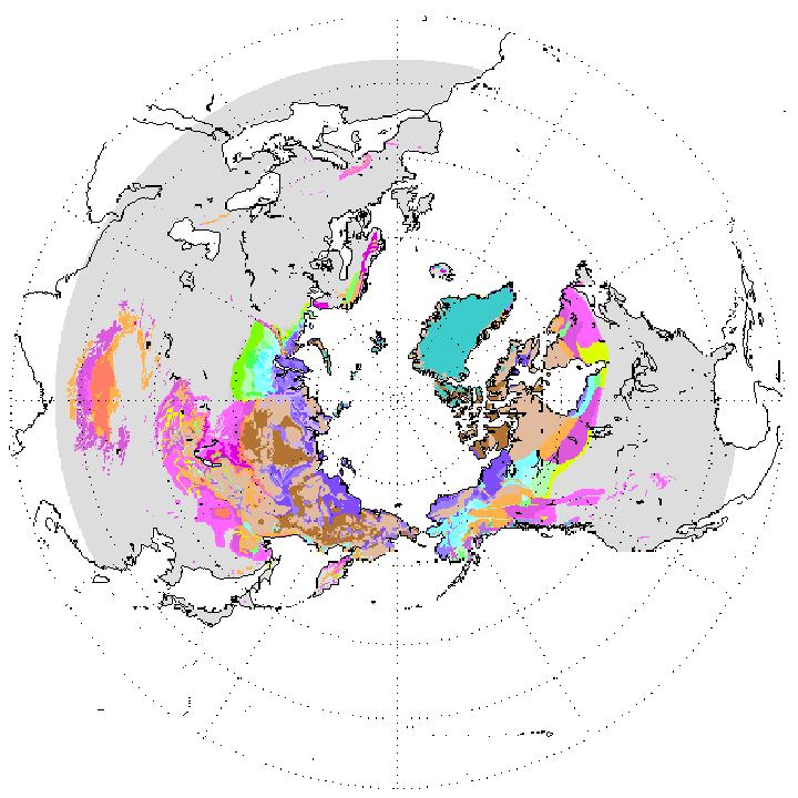 Permafrost extent