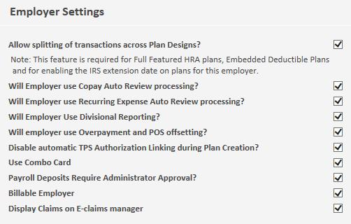 Employer level To enable an employer to require administrator approval for contributions, navigate to the employer options page (main menu > employer > employer setup > employer options).