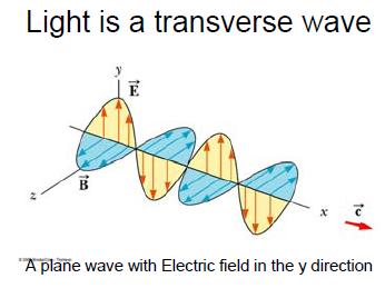 By convention, the polarization of light is described by specifying the orientation of the wave's electric field at a point in space over one period of the oscillation.