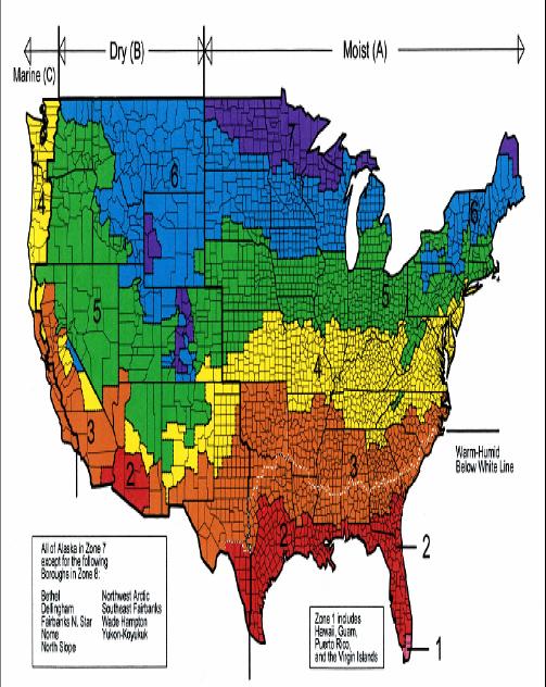 6. The following Map is shown to depict Climate Zone boundaries. It is for illustrative purposes only and is based on 2009 IECC Figure 301.1. 7.