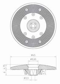 European Technical Approval No. 06/0170 Page 11 of 13 Fig. 20 ISO-TAK PP-45 Mast 45 mm barbed plate made of polyamid Fig. 21 ISO-TAK TS 5.2 fasteners for fastening to timber decking Fig.