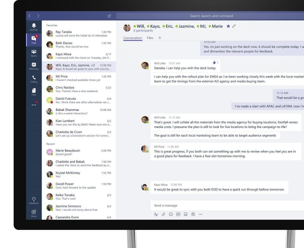 Microsoft Teams The hub for teamwork in Office