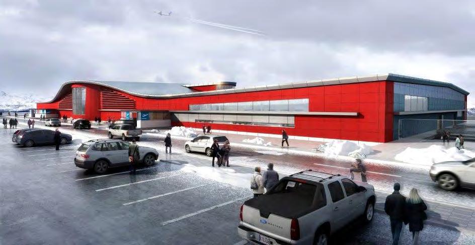 D. Parking plans including accommodation for future requirements Stantec s engineering of the parking for the new Iqaluit Airport is to an urban standard with subsurface drainage collection where
