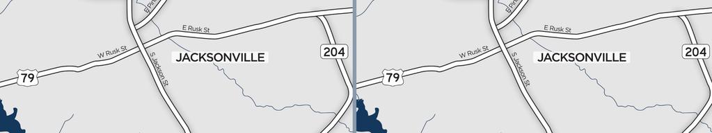 at the projected traffic for 2040, the left side shows the total number of trucks, including both northbound and southbound traffic, that would be traveling through Jacksonville on US 69 if