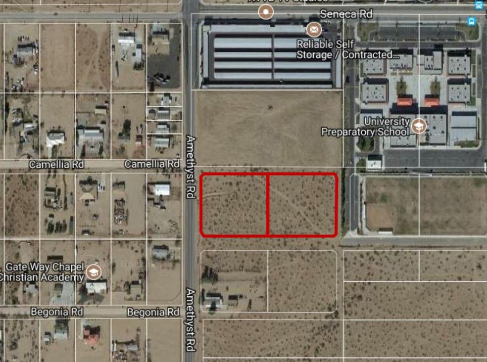 Property Information Seneca Rd APN s 3105-221-04 & 3105-221-05 5 Acres - 92,000 SF 564 Units SIZE 5 Acres Gross - 4.09 Acres Net ZONING C1 - Commercial Amethyst Rd 5 Acres Sold 8-18-2017 for $2.