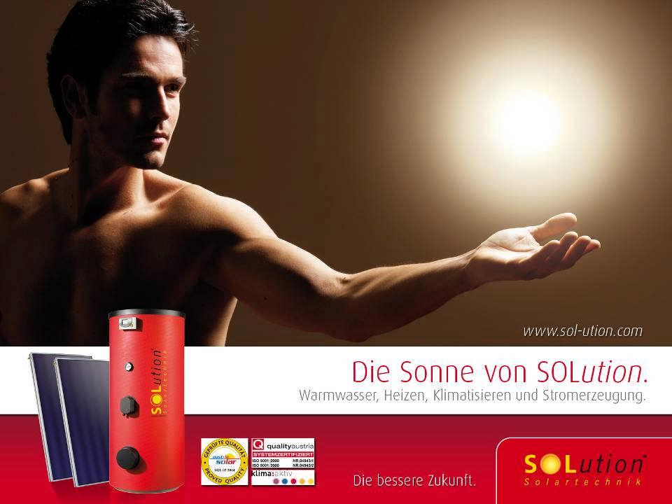 The Sun from SOLution Solartechnik GmbH Solar domestic hot water, heating,
