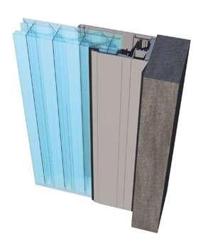 500 LP Installation options H L H L L H Installation within supports with bottom sill H = L - 40 mm (simple profiles) H = L - 95 mm