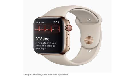 Apple Watch Series 4 enables customers to take an ECG reading right
