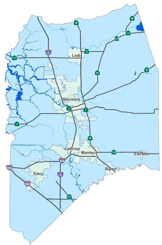 San Joaquin County s roadway network currently includes 7,114 lane miles.