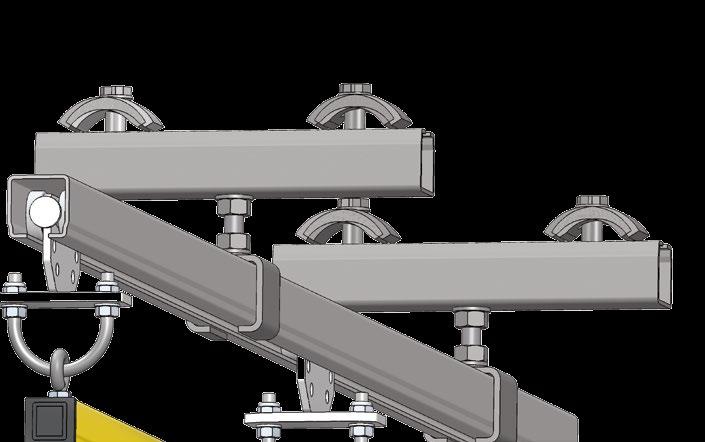 through extendable C-rail profile Maintenance-free through internal running rollers to prevent contamination