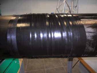 of the MONO TOP 40 corrosion protective tape is wound spirally