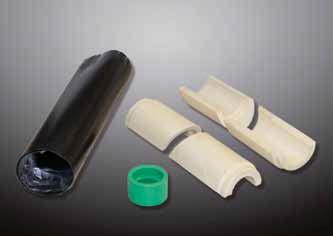 The aquatherm ti-socket consists of the following articles which are supplied in a set as one packing unit: 1 pc shrink sleeve 1 pc casing shrink film 1 pc casing shrink film 2 pcs PUR rigid foam