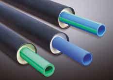 PRODUCTS aquatherm ti - FASER COMPOSITE PIPES faser composite, length á 5,8 m with PUR rigid foam and coated with a casing made of PEHD Outside diameter aquatherm green ti SDR 9 ti SDR 11 System ot