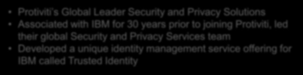 global Security and Privacy Services team Developed a