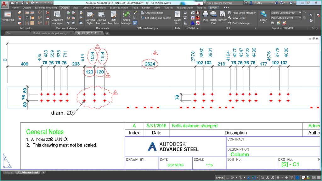 FROM AUTOCAD TO ADVANCE STEEL 7 AUTOMATES DETAILING Autodesk Advance Steel allows you to use dialog boxes to define the numbering prefix, method, starting number, and increment of part marks.