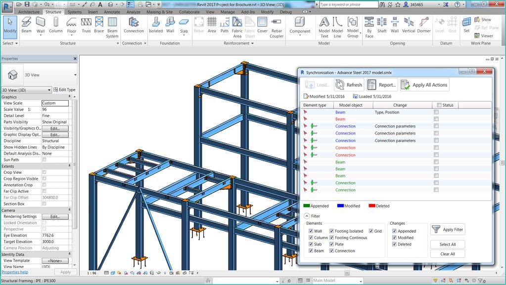 FROM AUTOCAD TO ADVANCE STEEL 8 BETTER INTEROPERABILITY Model-based detailing processes help you engage in BIM as well as supports major industry file formats including IFC, workflows more easily