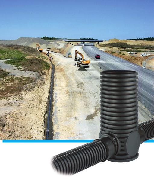 HEGLER II/1 Pipe system for civil engineering subsoil drainage inspection chambers and subsoil drainage pipes to DIN 4262-1 : Pipe system consisting of inspection chambers and subsoil drainage pipes.