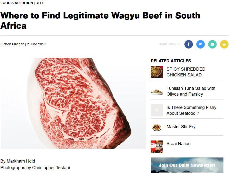 South African Wagyu