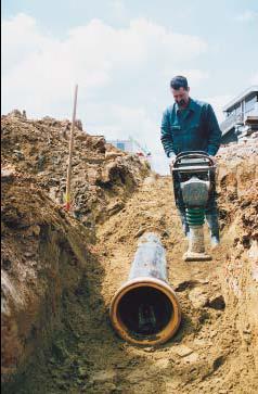 - If the layer above the pipe is inadequately thick (less than 30